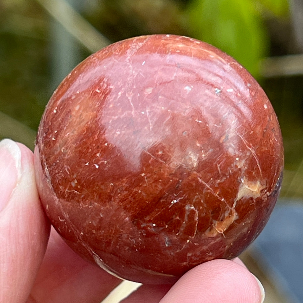 Sfera jasp rosu 3.5 cm, pietre semipretioase - druzy.ro 2 