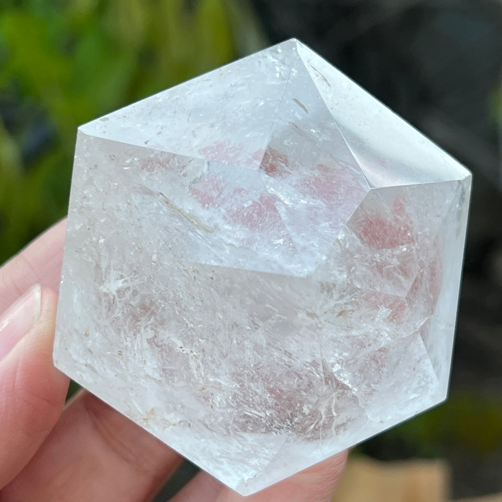 Cuart forma diamant caliate extra, cristal de stanca/cuart incolor m8, pietre semipretioase - druzy.ro 9 