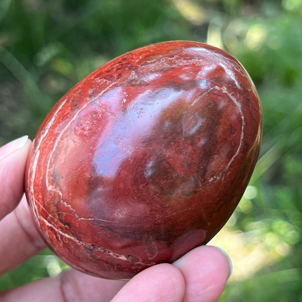 Ou jasp rosu din Zimbabwe model 8, pietre semipretioase - druzy.ro 6 