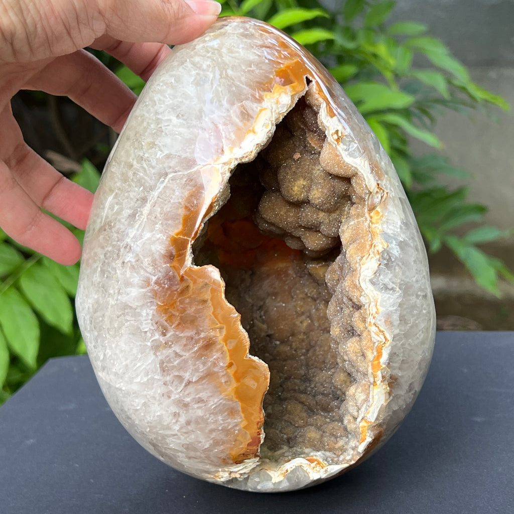 Ou Geoda calcedonie botroidala in agat, pietre semipretioase - druzy.ro 13 