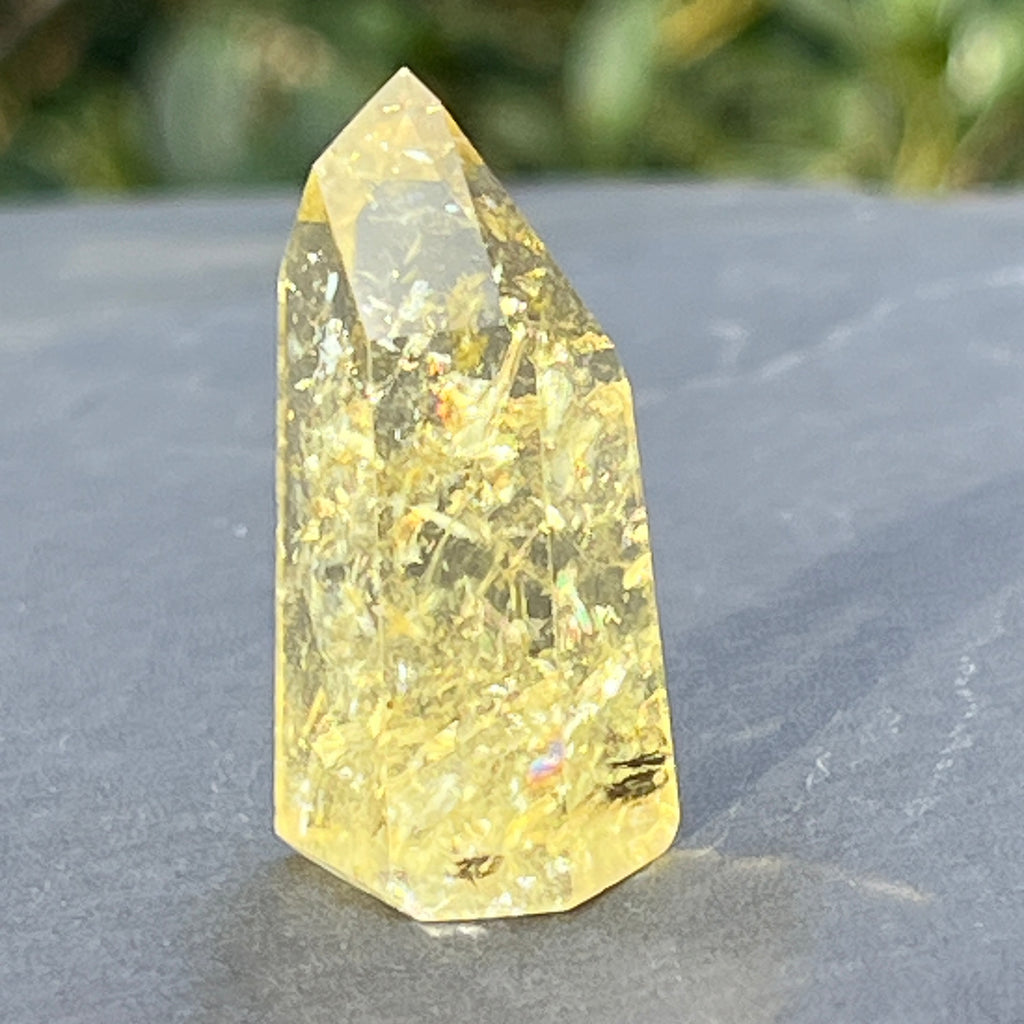 Obelisc citrin Brazilia calitate AAA model 4, pietre semipretioase - druzy.ro 2 