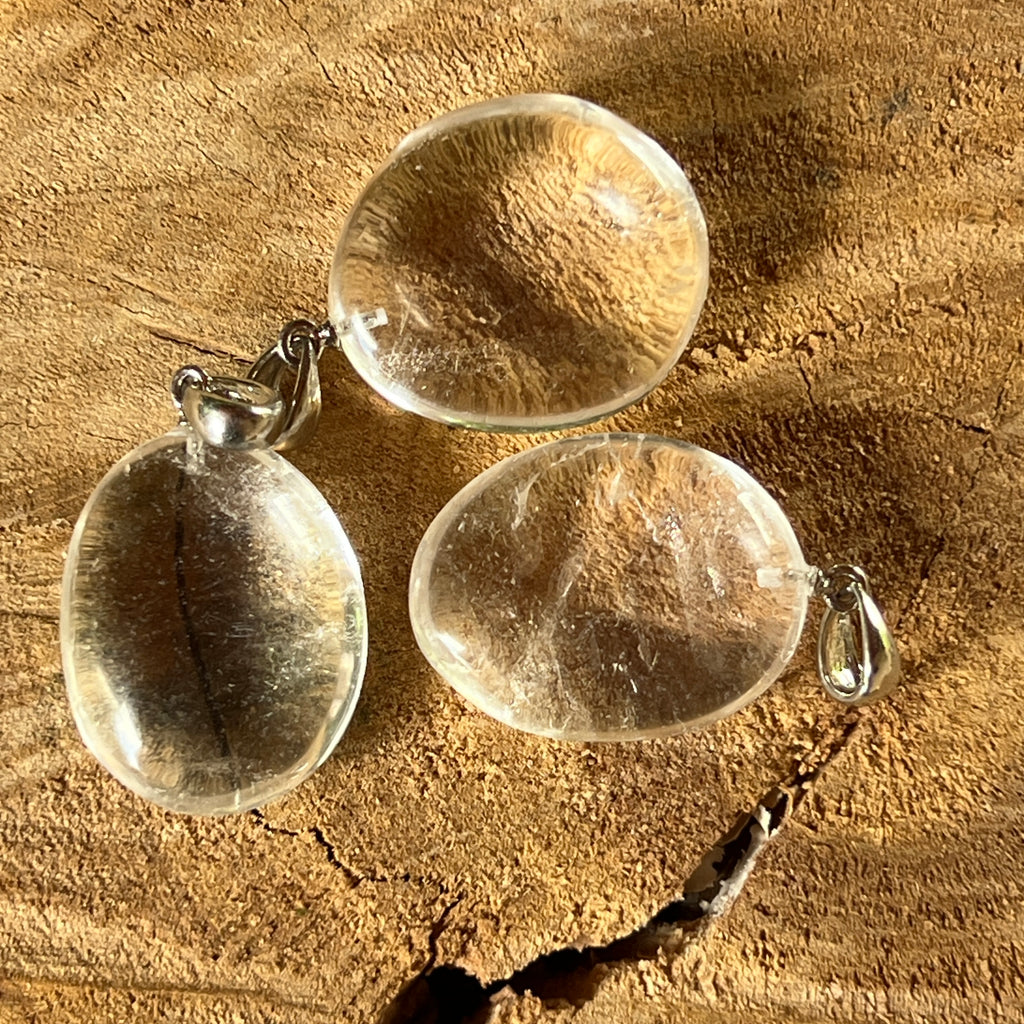 Pandantiv oval cuart de stanca, pietre semipretioase - druzy.ro 2 