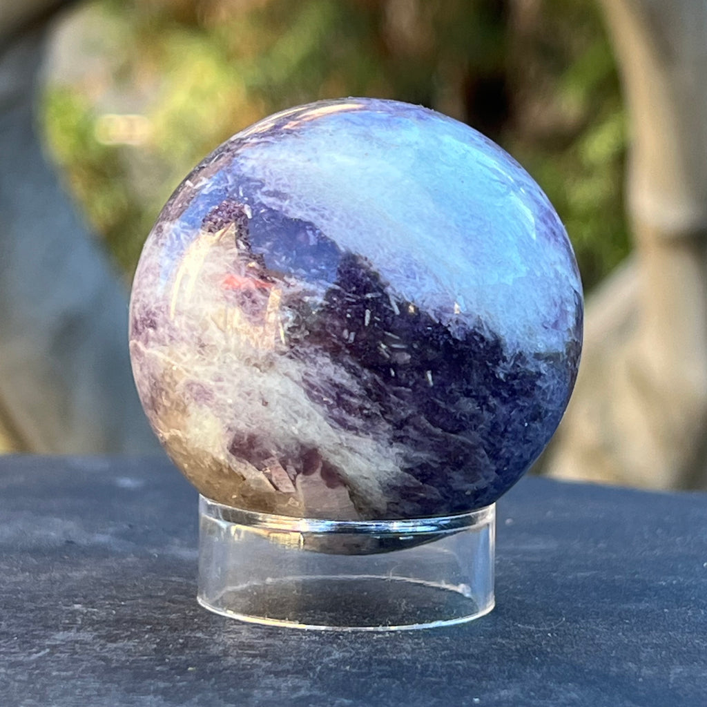 Lepidolit sfera model 2, druzy.ro, cristale 1