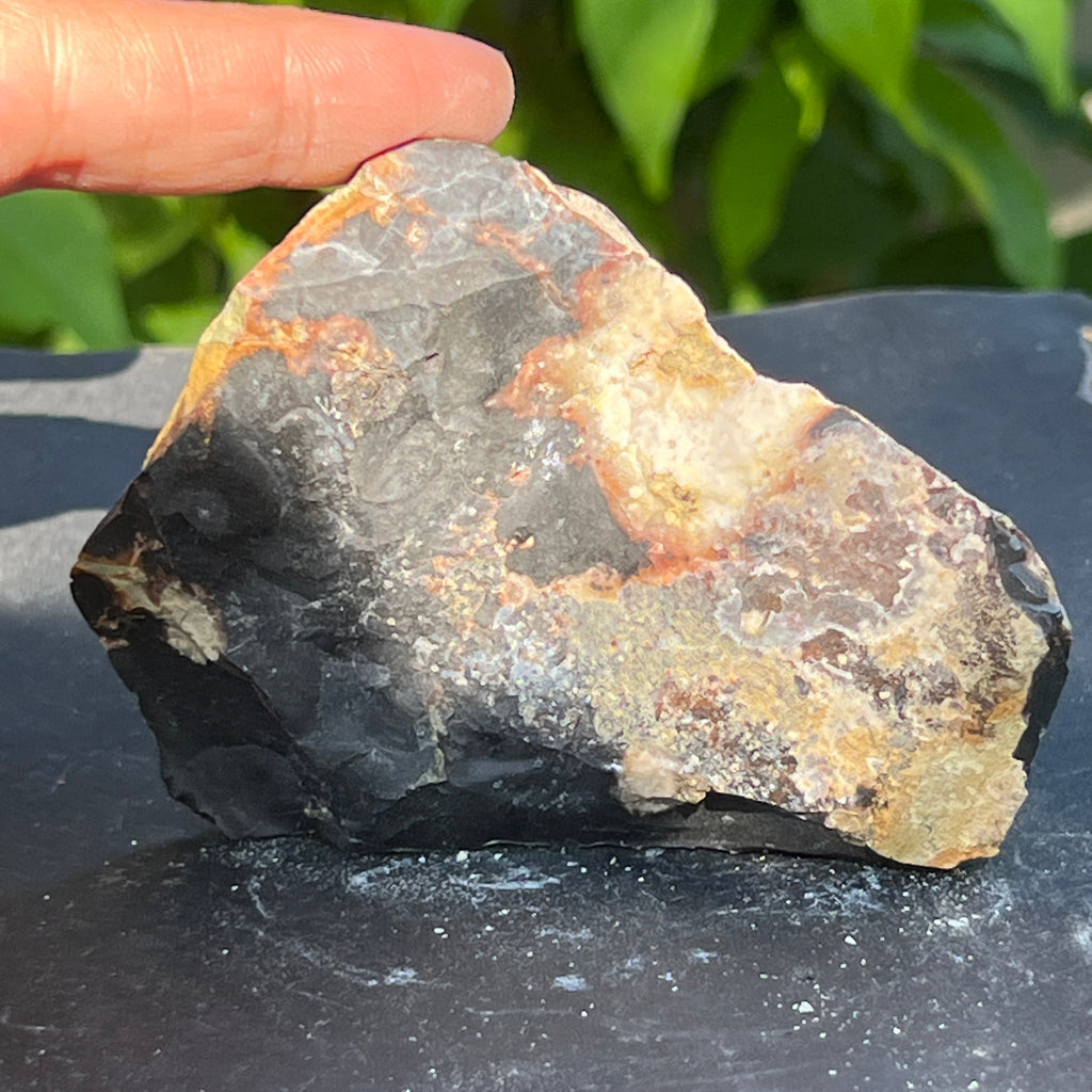 Onix negru piatra bruta India model 11, pietre semipretioase - druzy.ro 3 