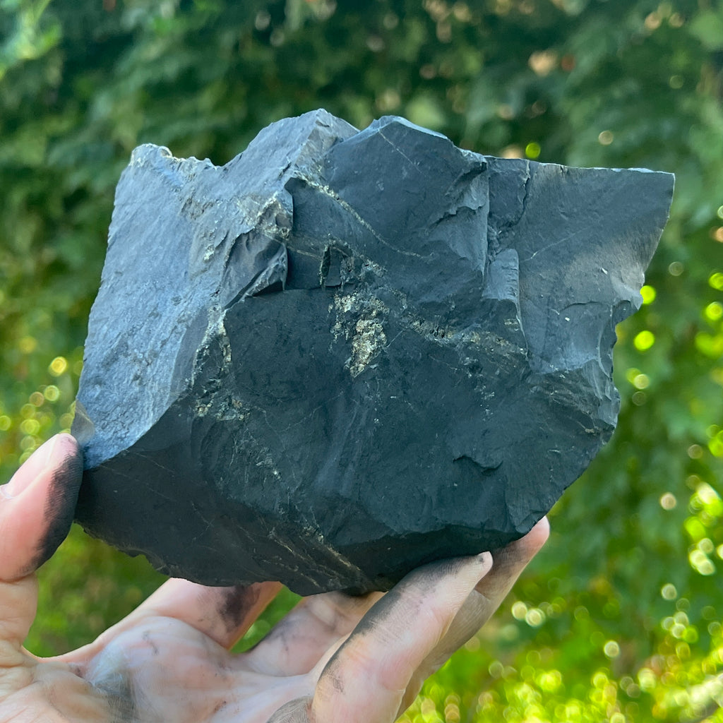 Shungit piatra bruta XXL model 5, pietre semipretioase - druzy.ro 1 