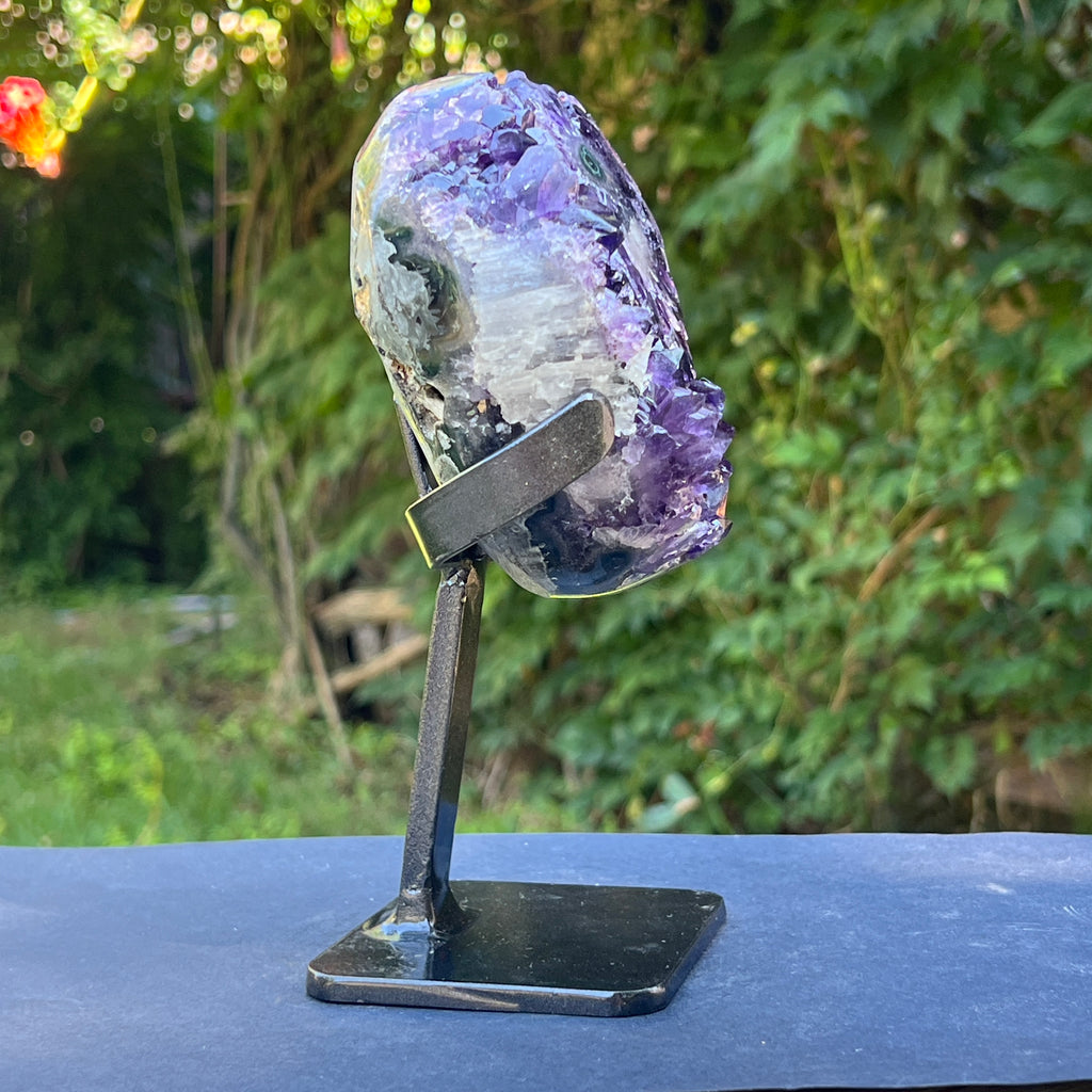 Ametist Uruguay AAA pe stand calitate +AAA, geoda ametist Urguay | Model 3, pietre semipretioase - druzy.ro 4 