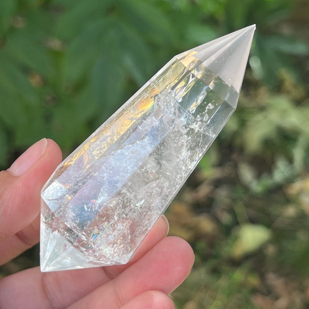 Bagheta cuart vogel, 12 fete, Brazilia model 4, pietre semipretioase - druzy.ro 4 
