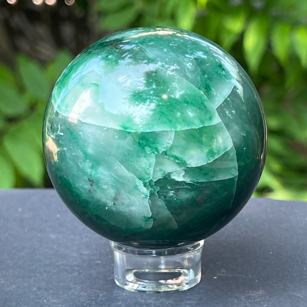 Sfera jad verde m2, pietre semipretioase - druzy.ro 5 