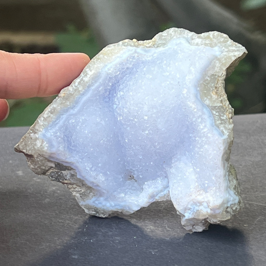 Calcedonie albastra / blue lace/ agat albastru piatra bruta m2, pietre semipretioase - druzy.ro 2 