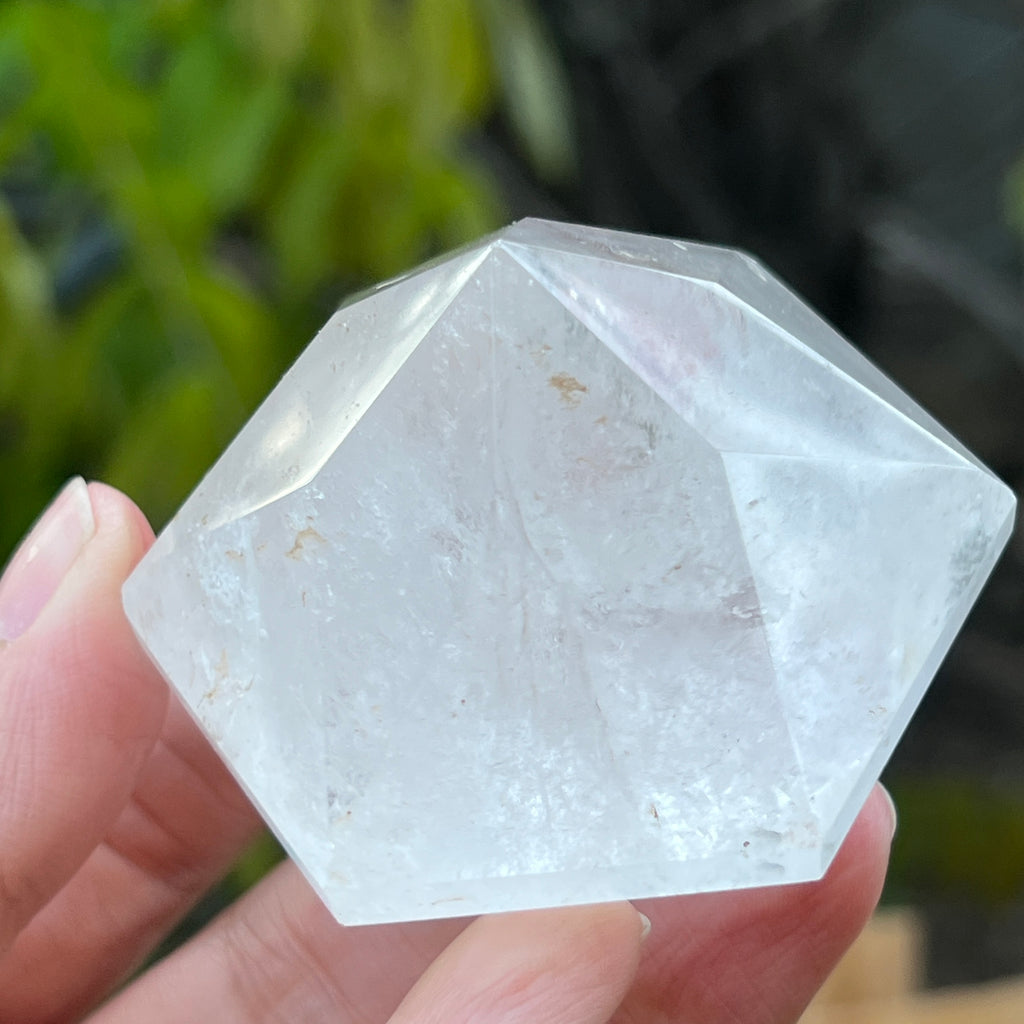 Cuart forma diamant caliate extra, cristal de stanca/cuart incolor m8, pietre semipretioase - druzy.ro 3 