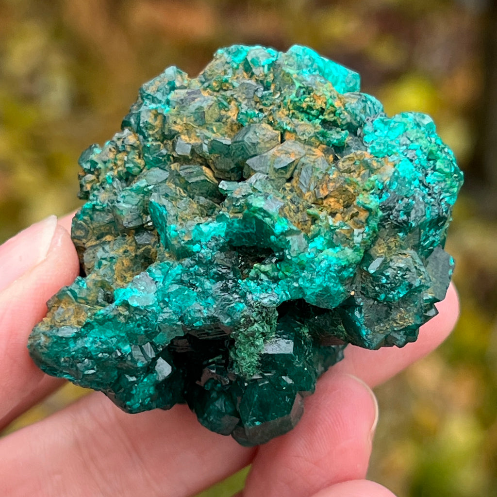 Dioptaz cluster din Congo model 10, pietre semipretioase - druzy.ro 12 