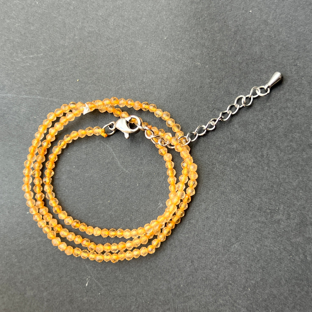 Colier lemonit sfere 2 mm, pietre semipretioase - druzy.ro 1 