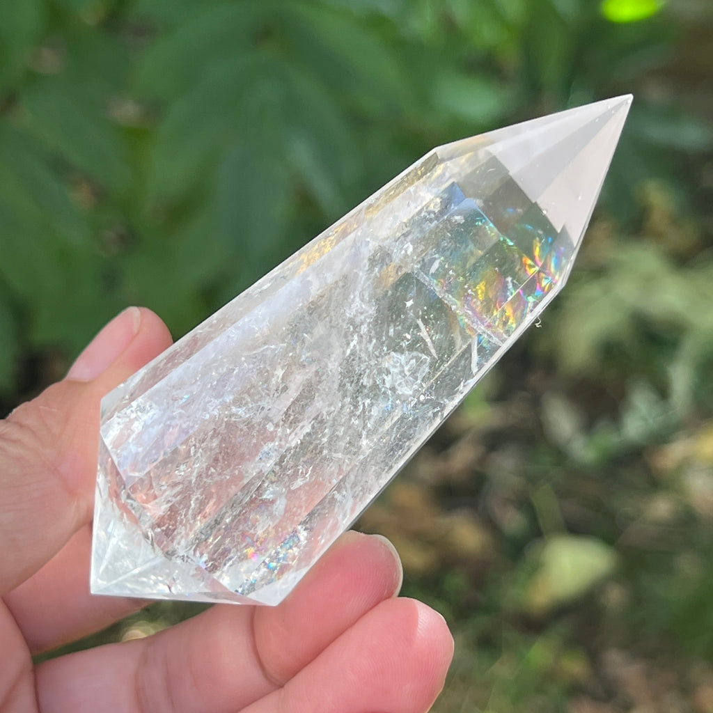 Bagheta cuart vogel, 12 fete, Brazilia model 4, pietre semipretioase - druzy.ro 10 