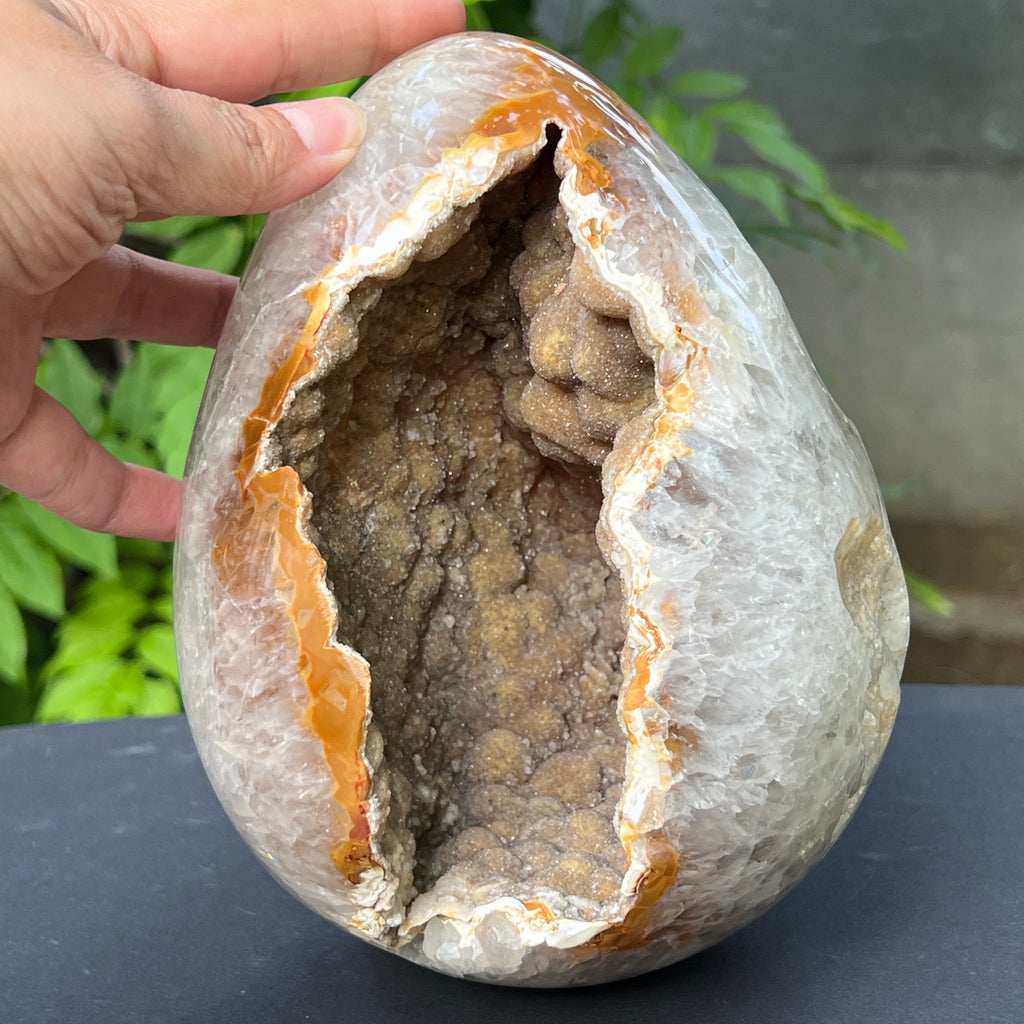 Ou Geoda calcedonie botroidala in agat, pietre semipretioase - druzy.ro 12 