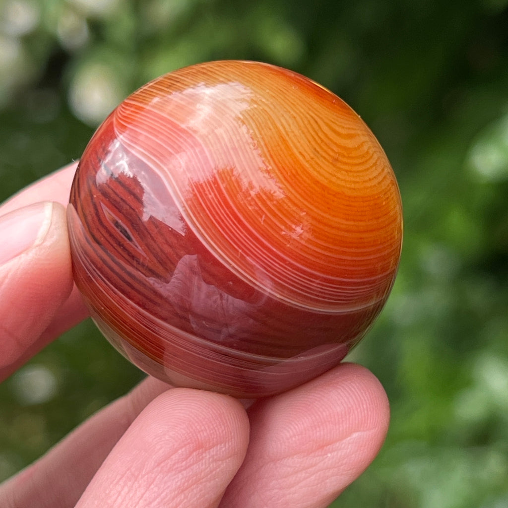 Sfera carneol 3.5 cm, pietre semipretioase - druzy.ro 1 