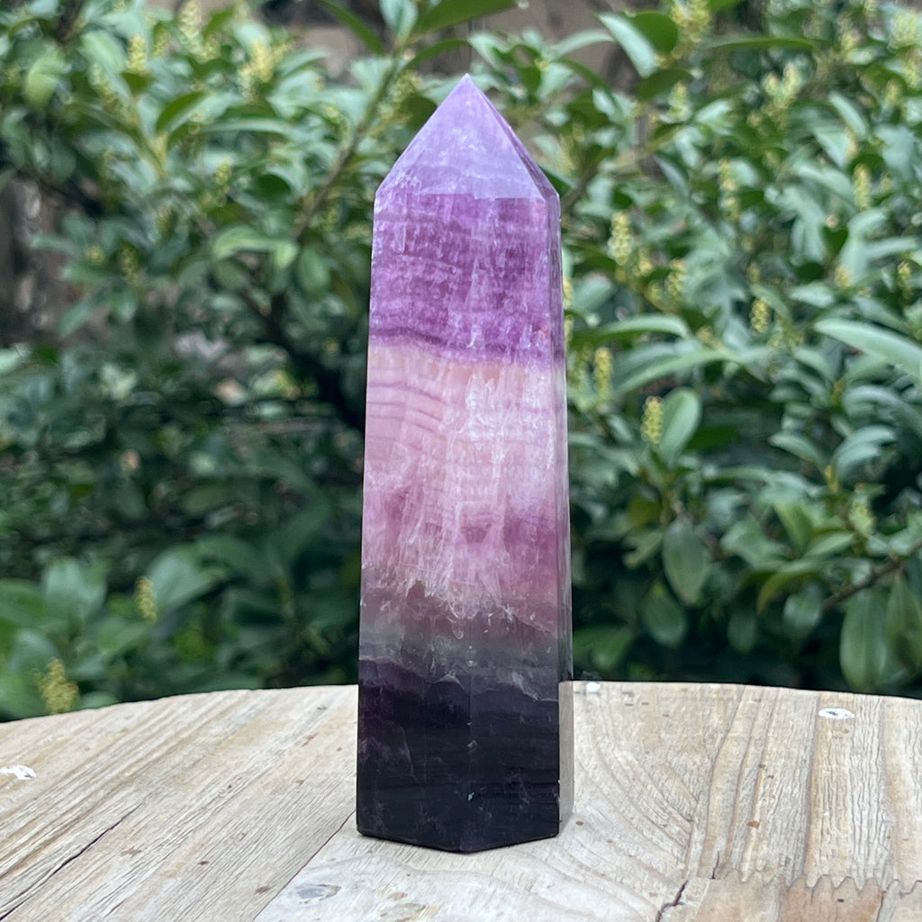 Obelisc fluorit curcubeu model XL1, pietre semipretioase - druzy.ro 2 