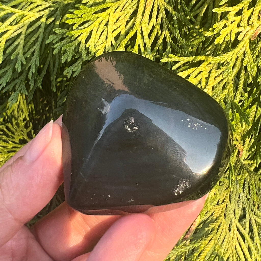 Obsidian curcubeu inima model 1, pietre semipretioase - druzy.ro 6 