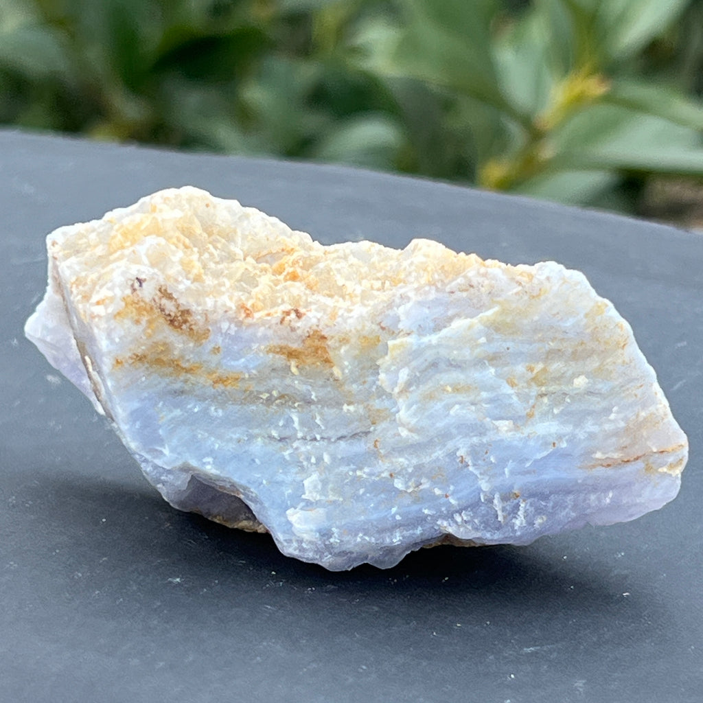 Calcedonie albastra /blue lace/ agat albastru piatra bruta m13, pietre semipretioase - druzy.ro 5 