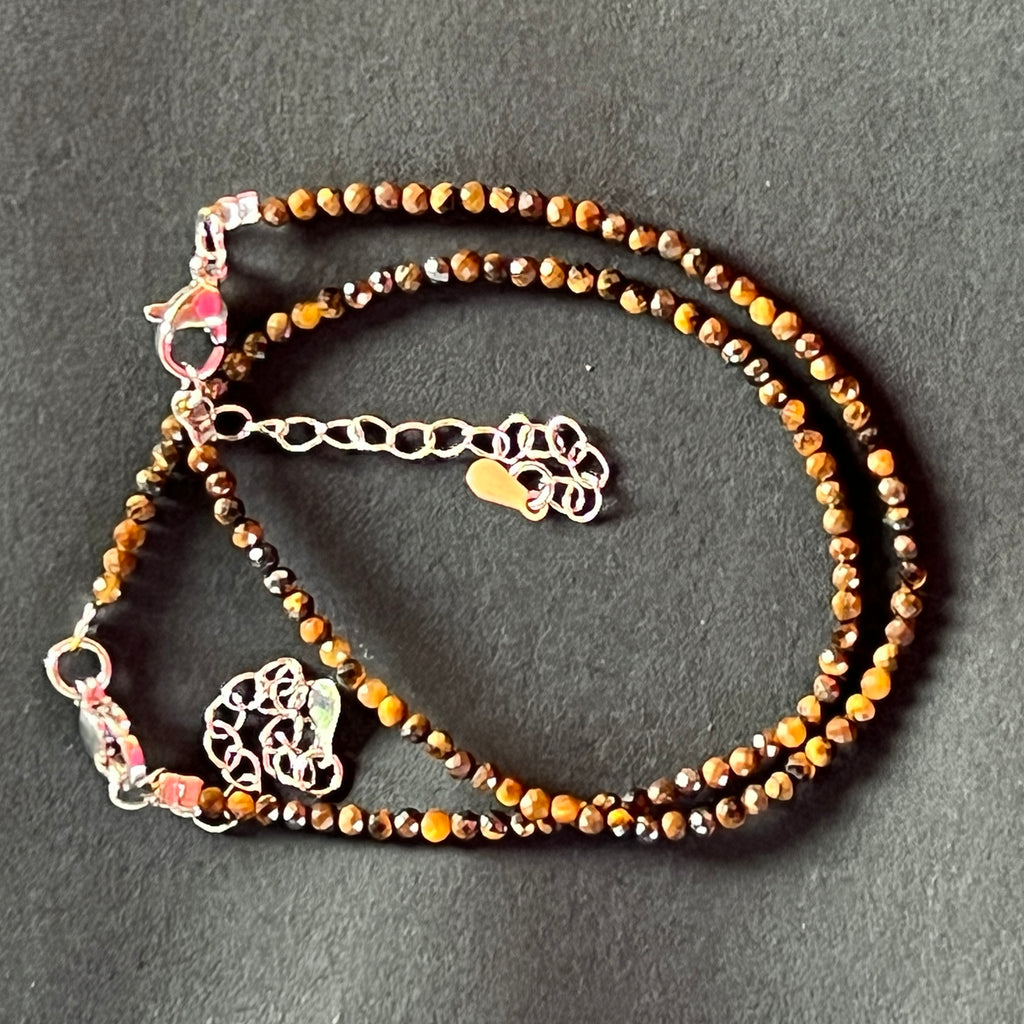 Bratara ochi de tigru 2 mm reglabila, pietre semipretioase - druzy.ro 2 