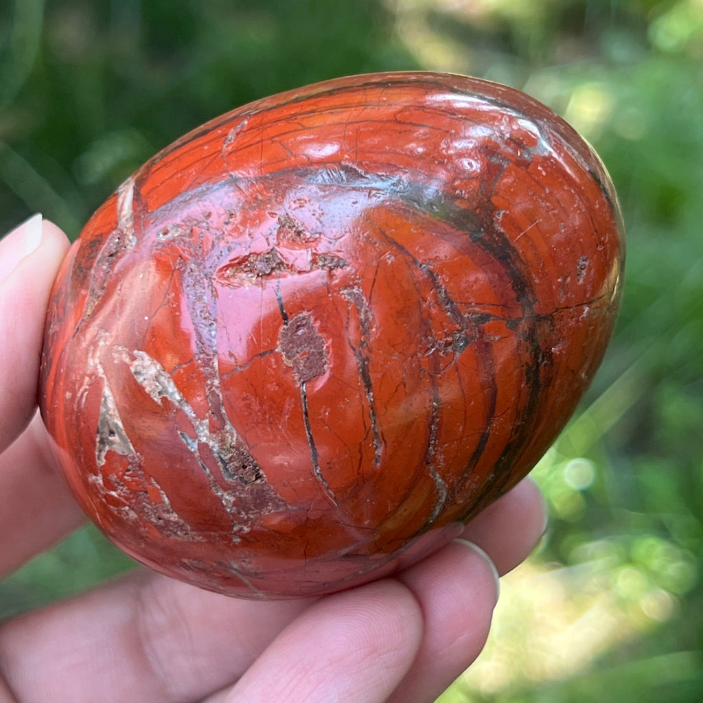 Ou jasp rosu din Zimbabwe model 8, pietre semipretioase - druzy.ro 9 
