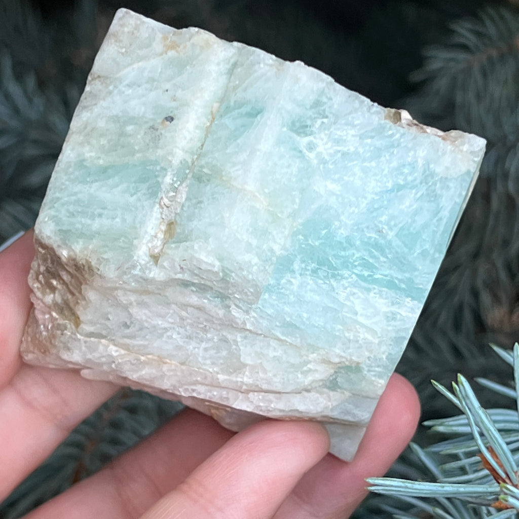 Acvamarin Pakistan piatra bruta model pk23, pietre semipretioase - druzy.ro 2 