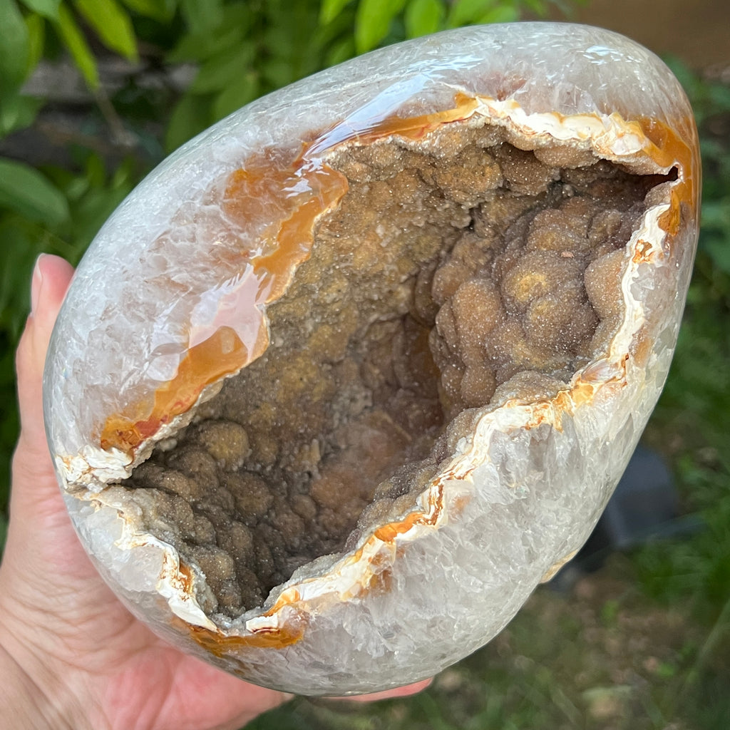 Ou Geoda calcedonie botroidala in agat, pietre semipretioase - druzy.ro 1 