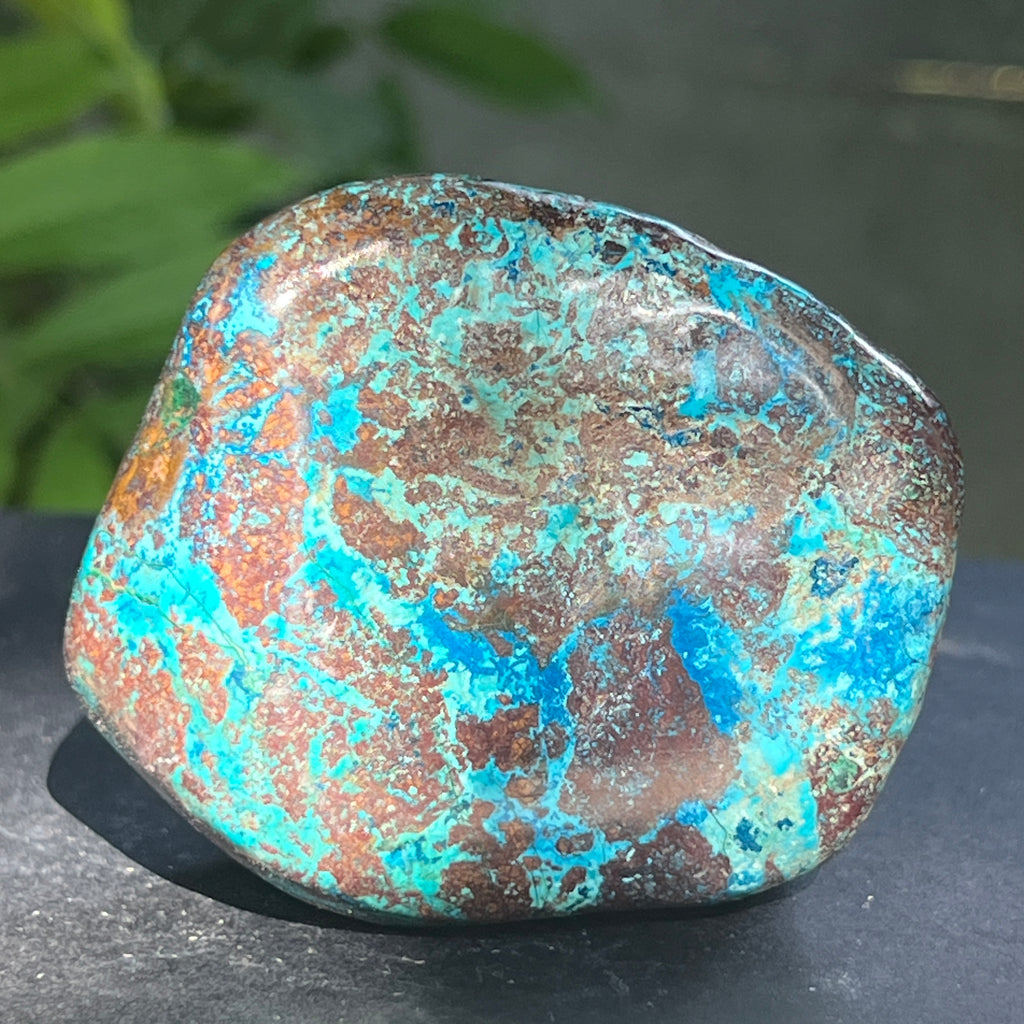 Shattuckite forma libera/palmstone m13, pietre semipretioase - druzy.ro 5 