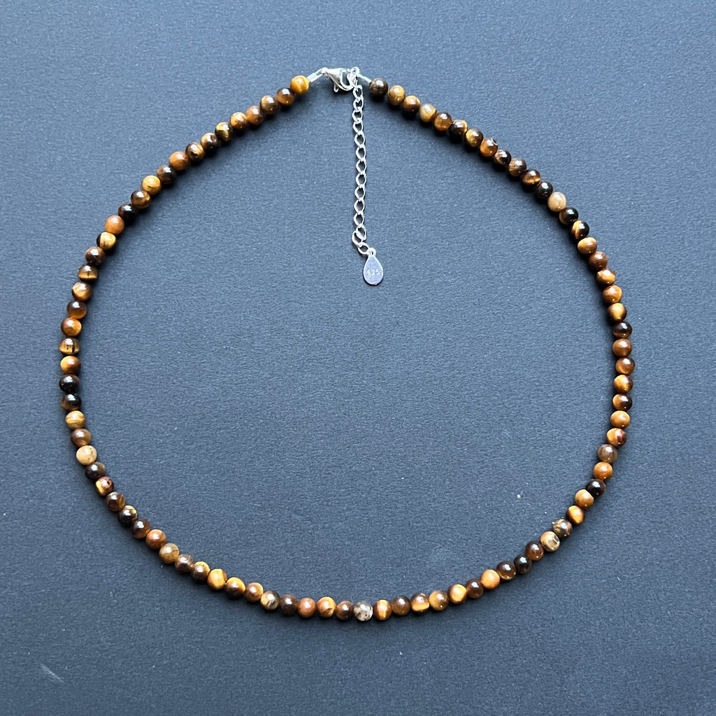 Colier ochi de tigru Ancient Power #110, pietre semipretioase - druzy.ro 2 