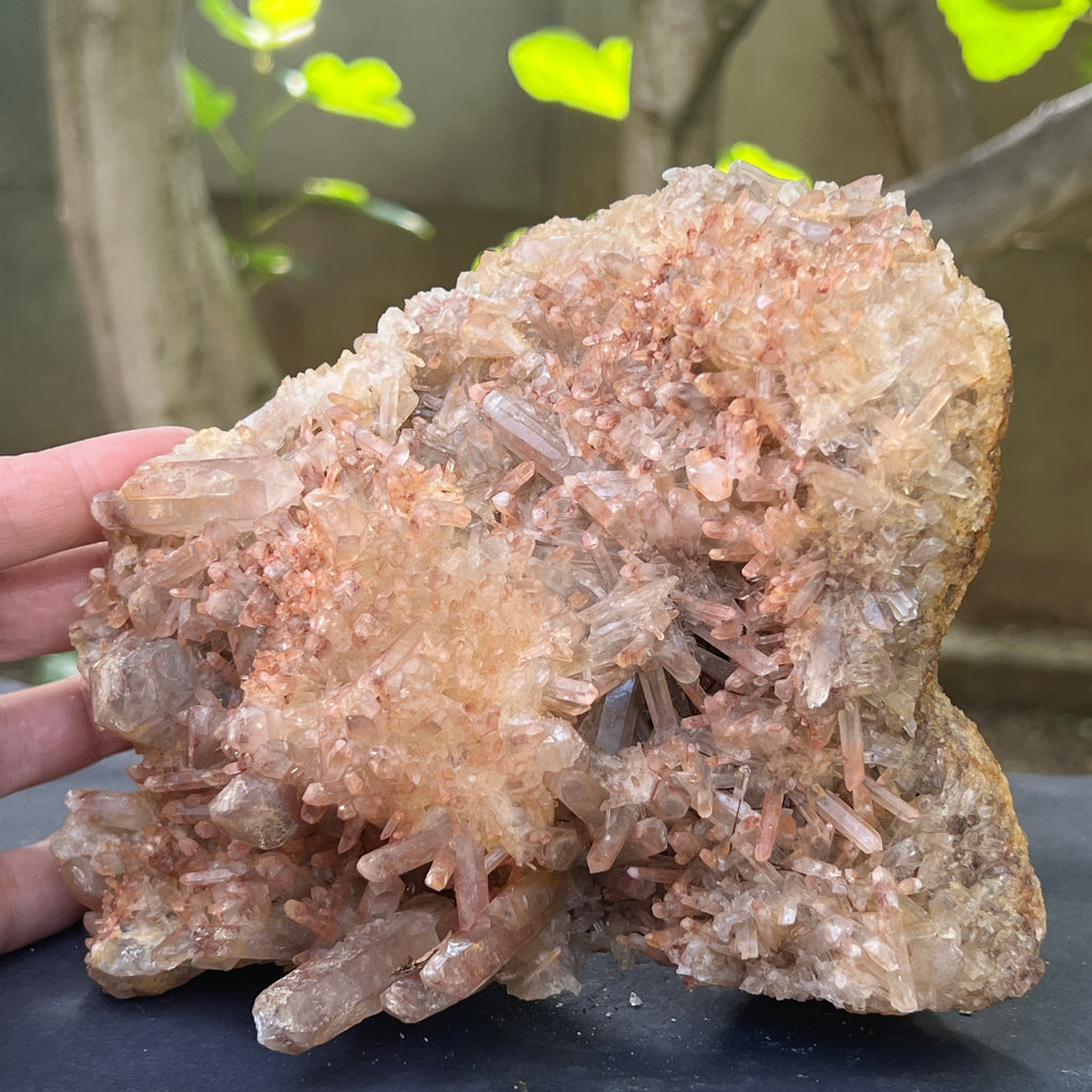 Cluster cuart rosu hematoid | Model L6, pietre semipretioase - druzy.ro 1 