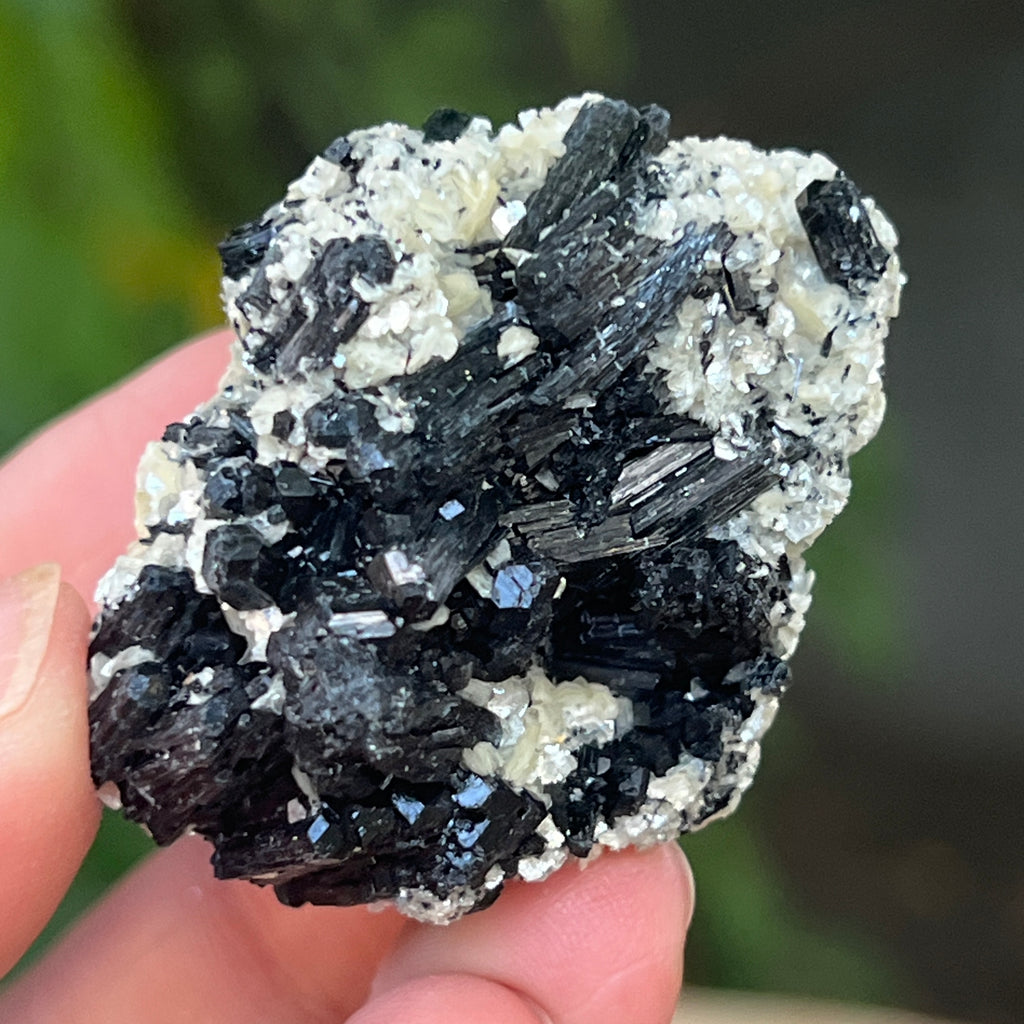 Cluster turmalina neagra cu vermiculita din Erongo m19, pietre semipretioase - druzy.ro 4 