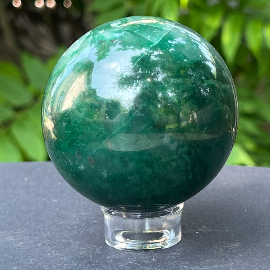 Sfera jad verde m2, pietre semipretioase - druzy.ro 7 