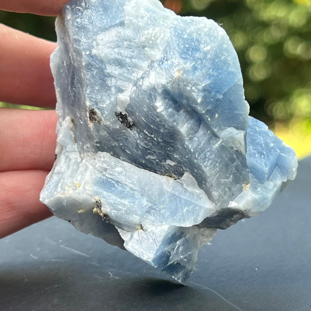 Calcit albastru piatra bruta din Namibia model 8, pietre semipretioase - druzy.ro 4
