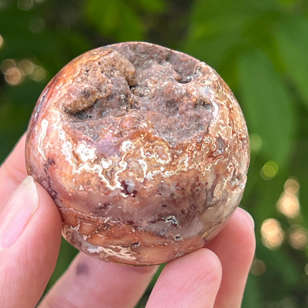 Sfera agat Crazy Lace | Model 13, pietre semipretioase - druzy.ro 2 