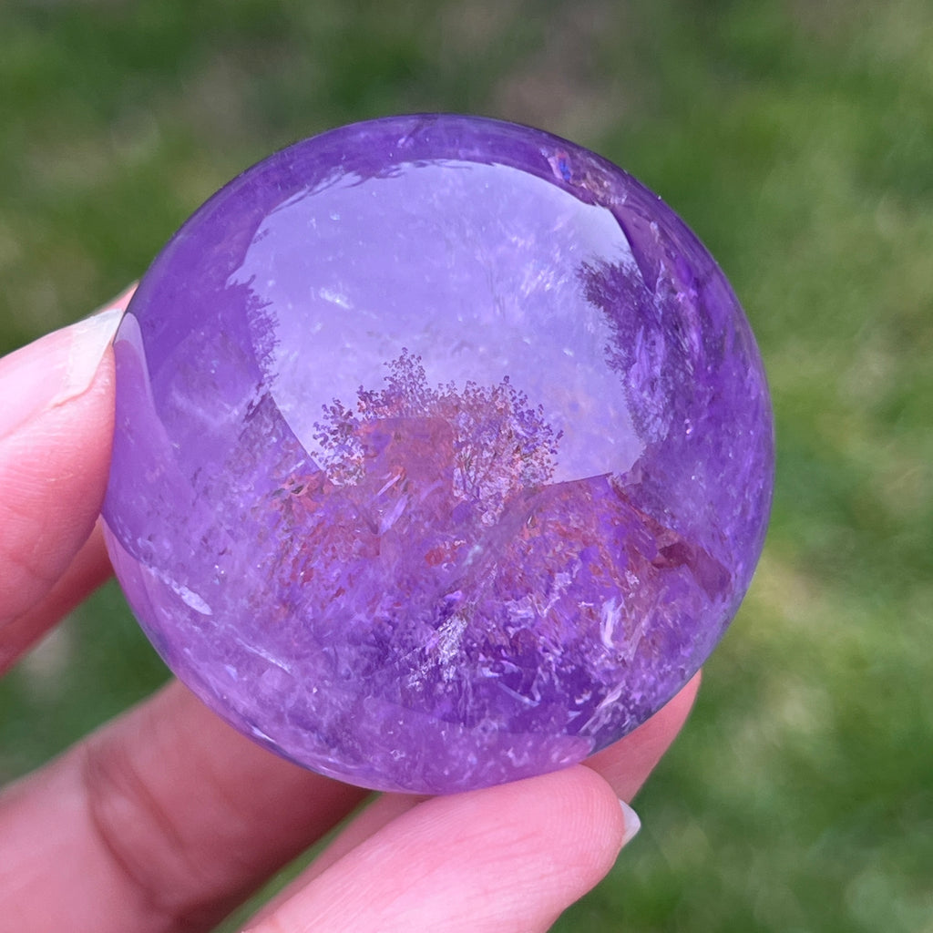 Sfera ametist AA din Brazilia model 6, pietre semipretioase - druzy.ro 4 