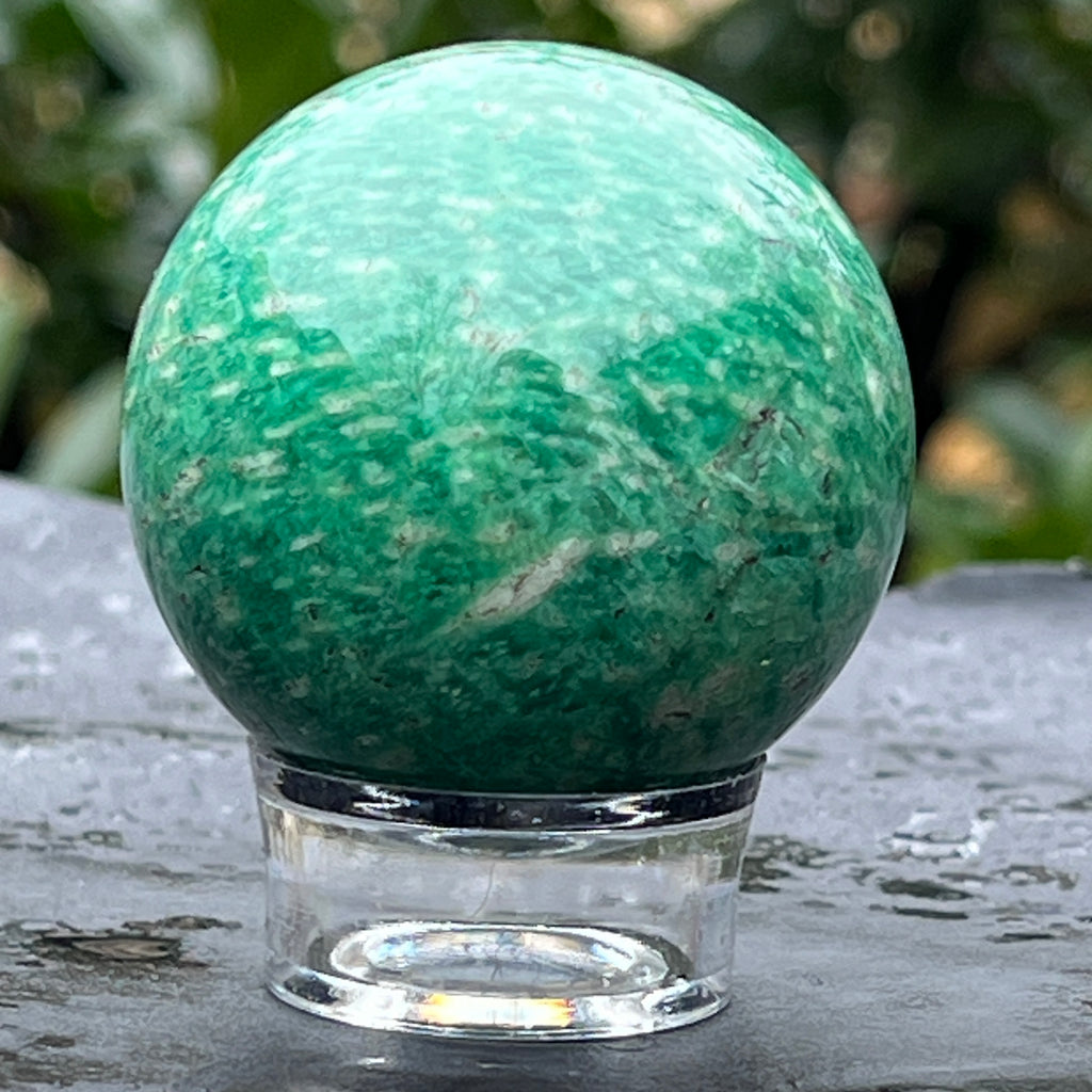 Sfera amazonit din Madagascar model 3, pietre semipretioase - druzy.ro 1 