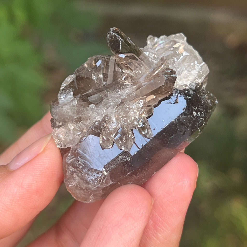 Cluster cuart fumuriu din Brazilia m4, pietre semipretioase - druzy.ro 5 