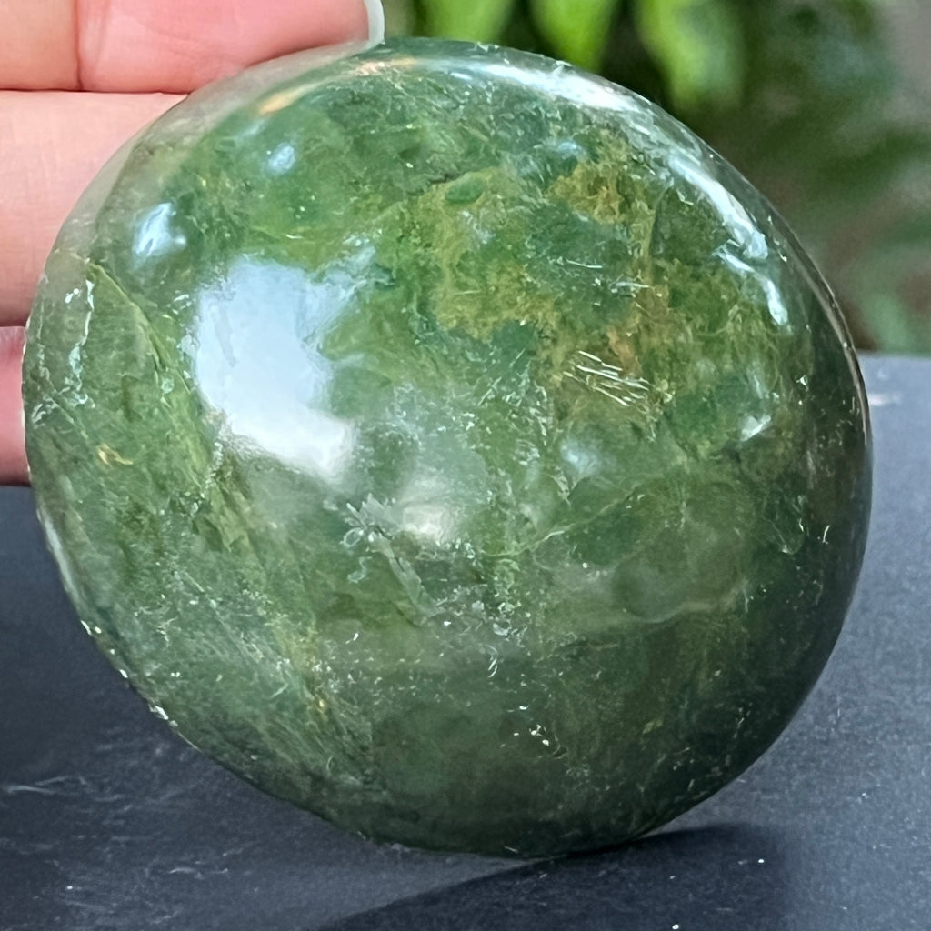 Semisfera verdit (jad african) m3, pietre semipretioase - druzy.ro 1 