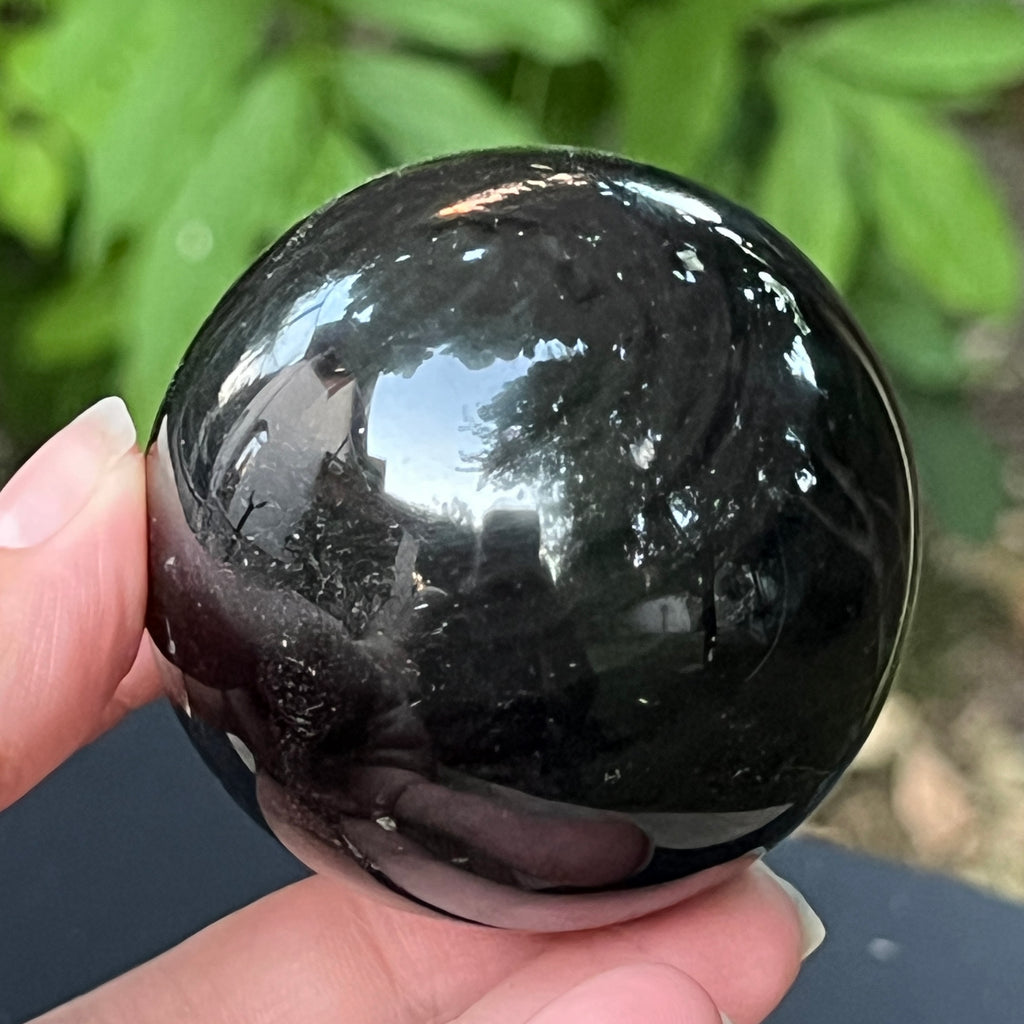Sfera obsidian model 1, pietre semipretioase - druzy.ro 4 