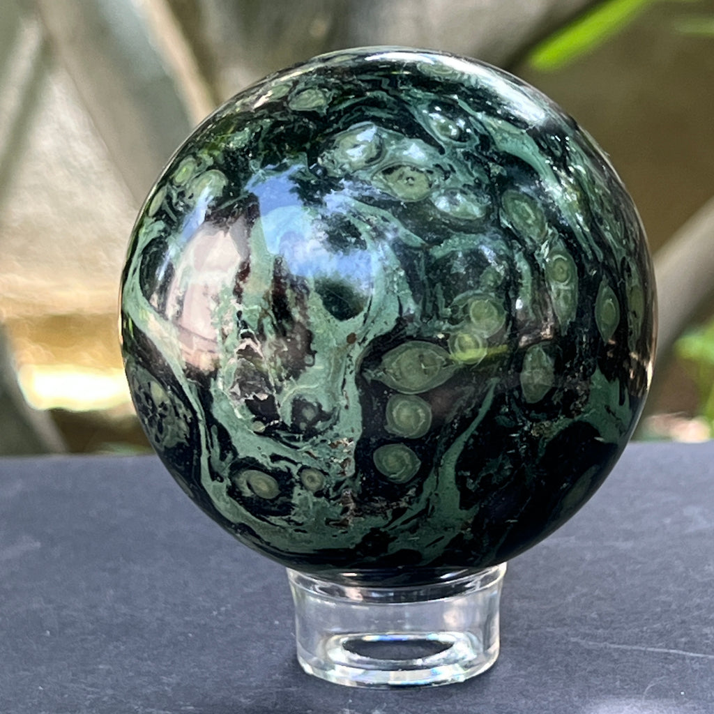 Sfera jasp kambaba Madagascar model 4, pietre semipretioase - druzy.ro 4 