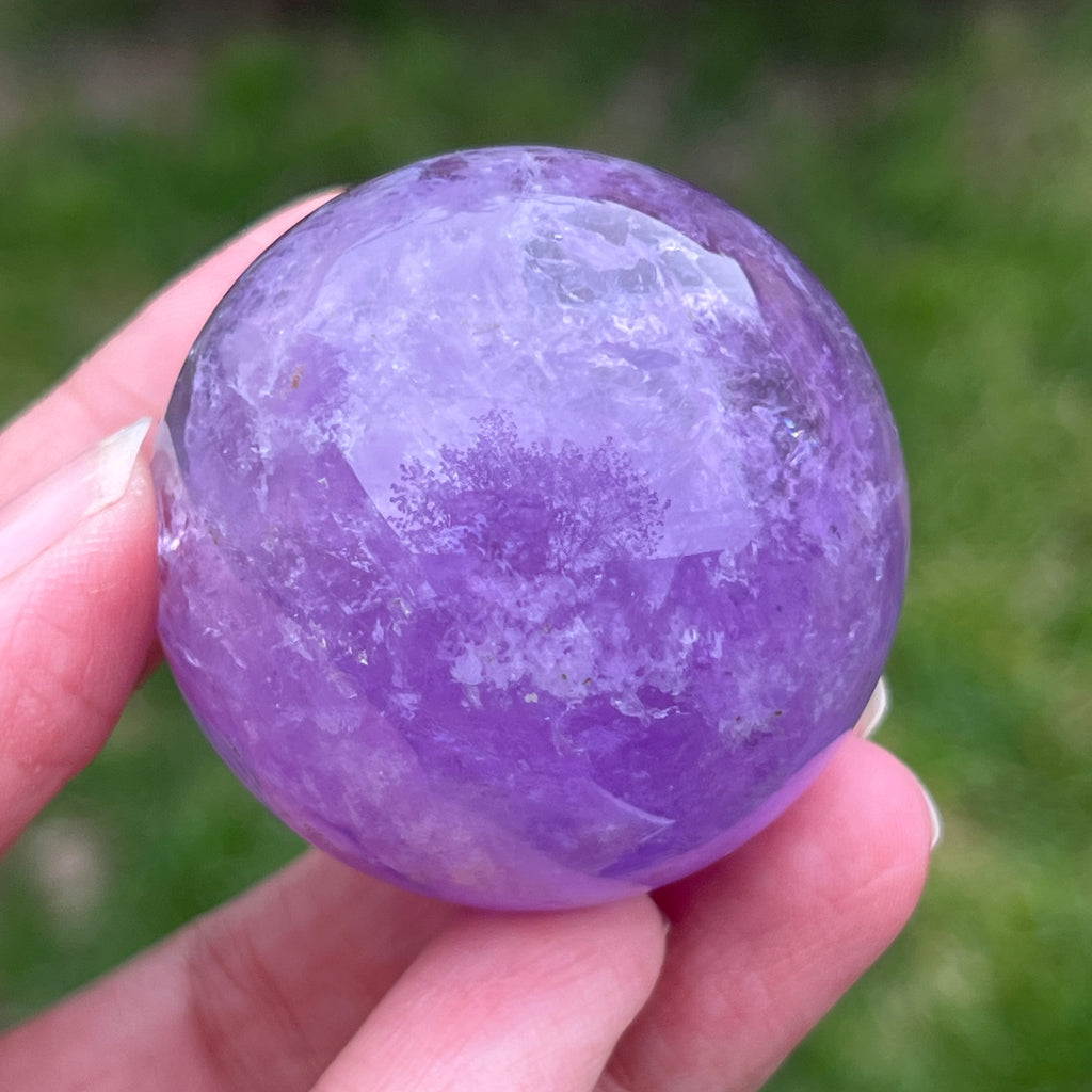Sfera ametist AA din Brazilia model 11, pietre semipretioase - druzy.ro 5 