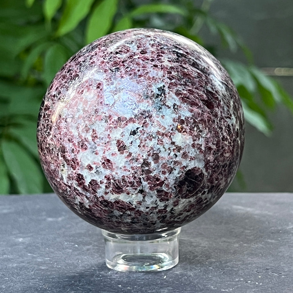 Sfera granat cu cuart | Model 3, pietre semipretioase - druzy.ro 3 