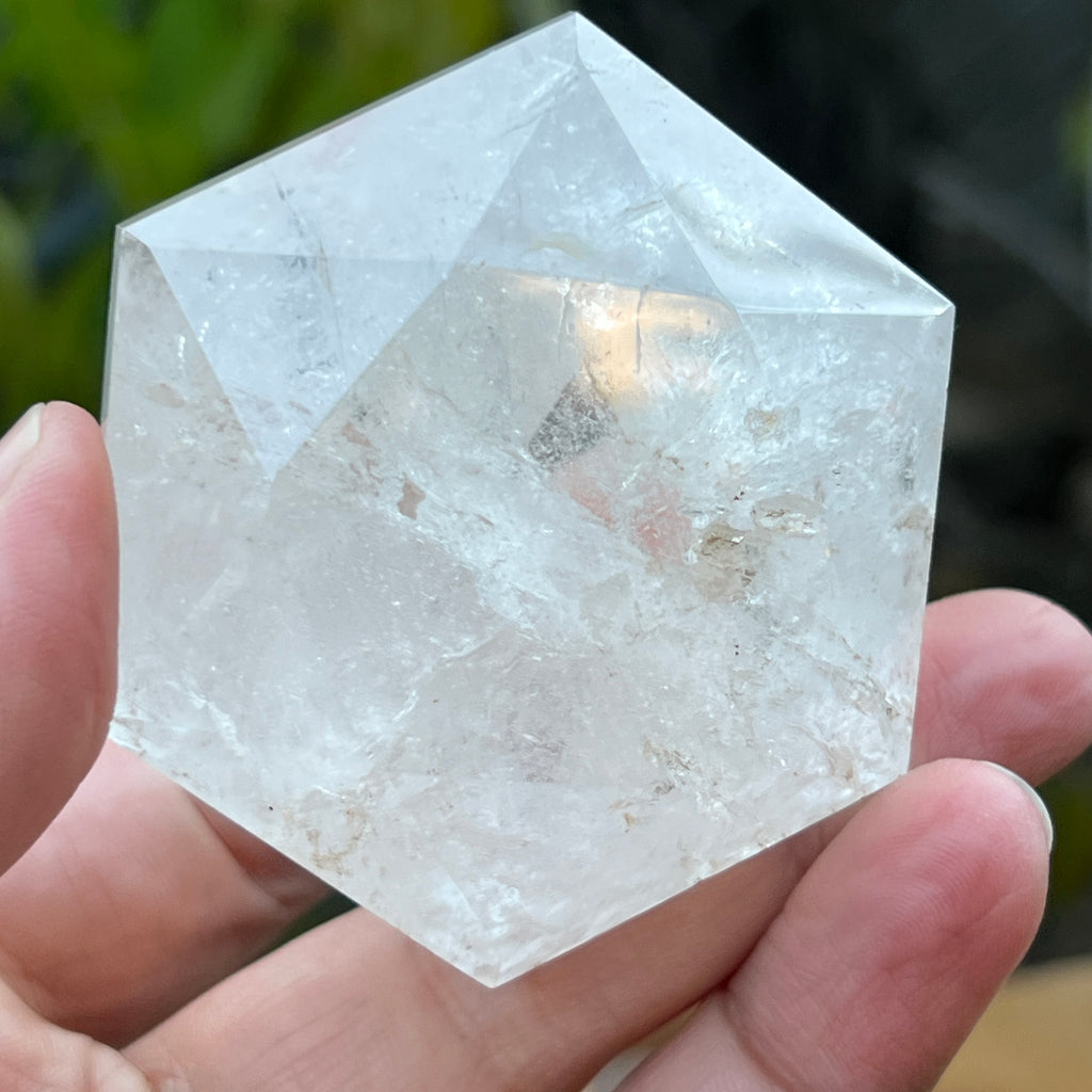 Cuart forma diamant caliate extra, cristal de stanca/cuart incolor m8, pietre semipretioase - druzy.ro 6 