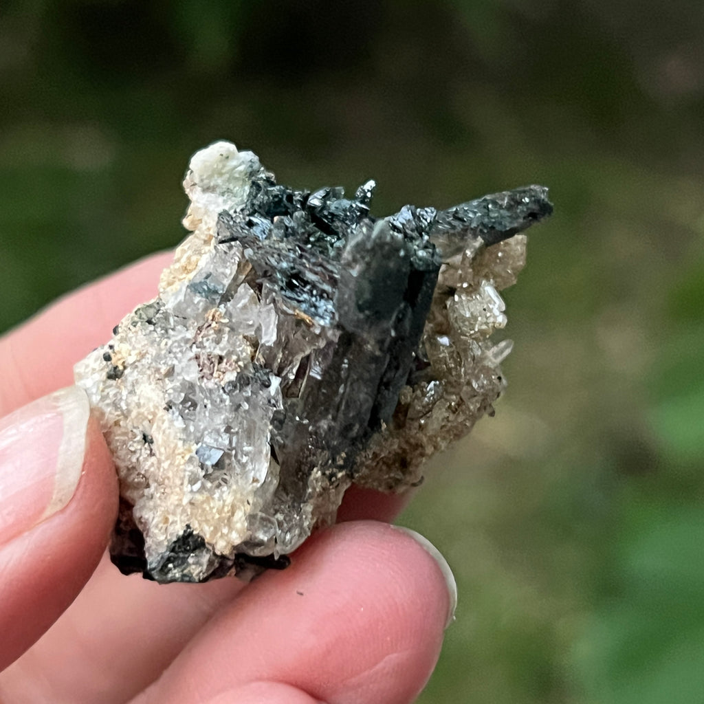 Cluster egirin mini cuart fumuriu/negru Zomba m12, pietre semipretioase - druzy.ro 4 