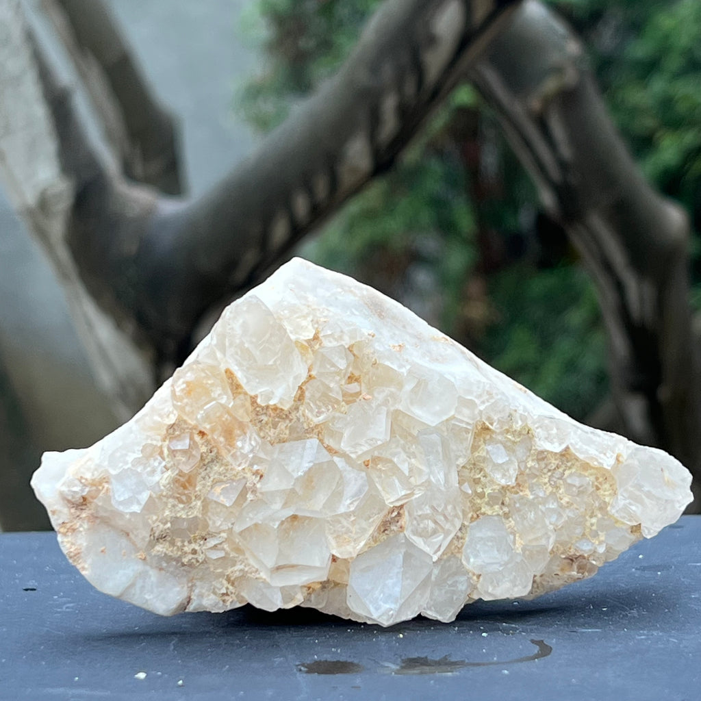 Cluster cuart incolor, floare de mina, cristal de stanca Zimbabwe m4, druzy.ro, cristale 1
