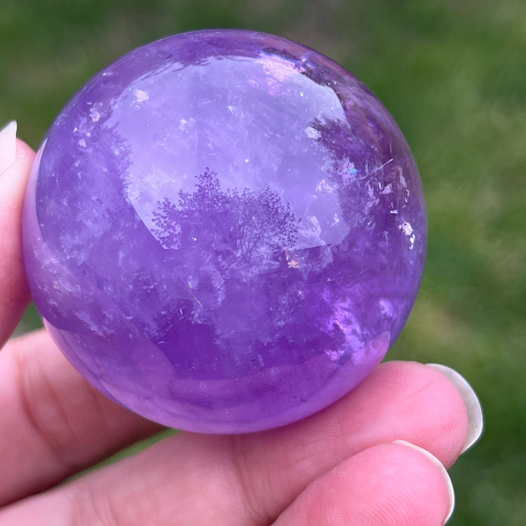 Sfera ametist AA din Brazilia model 6, pietre semipretioase - druzy.ro 12 