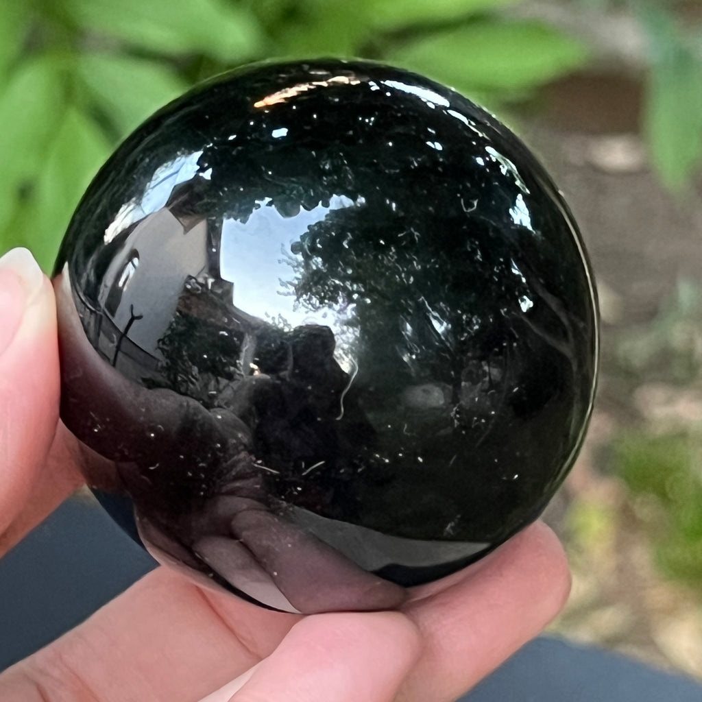 Sfera obsidian model 1, pietre semipretioase - druzy.ro 7 