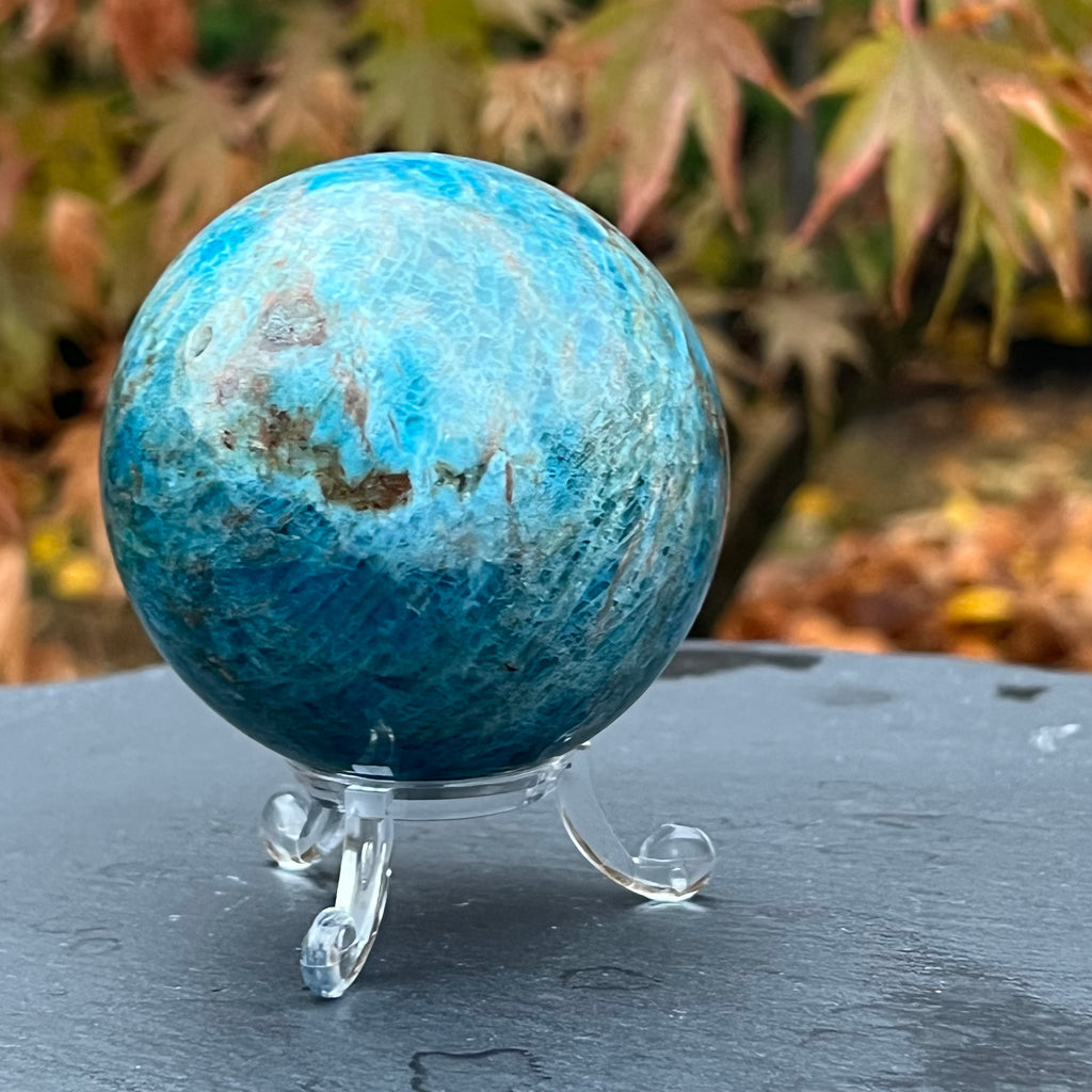 Apatit sfera m1, 6.8 cm, druzy.ro, cristale 2