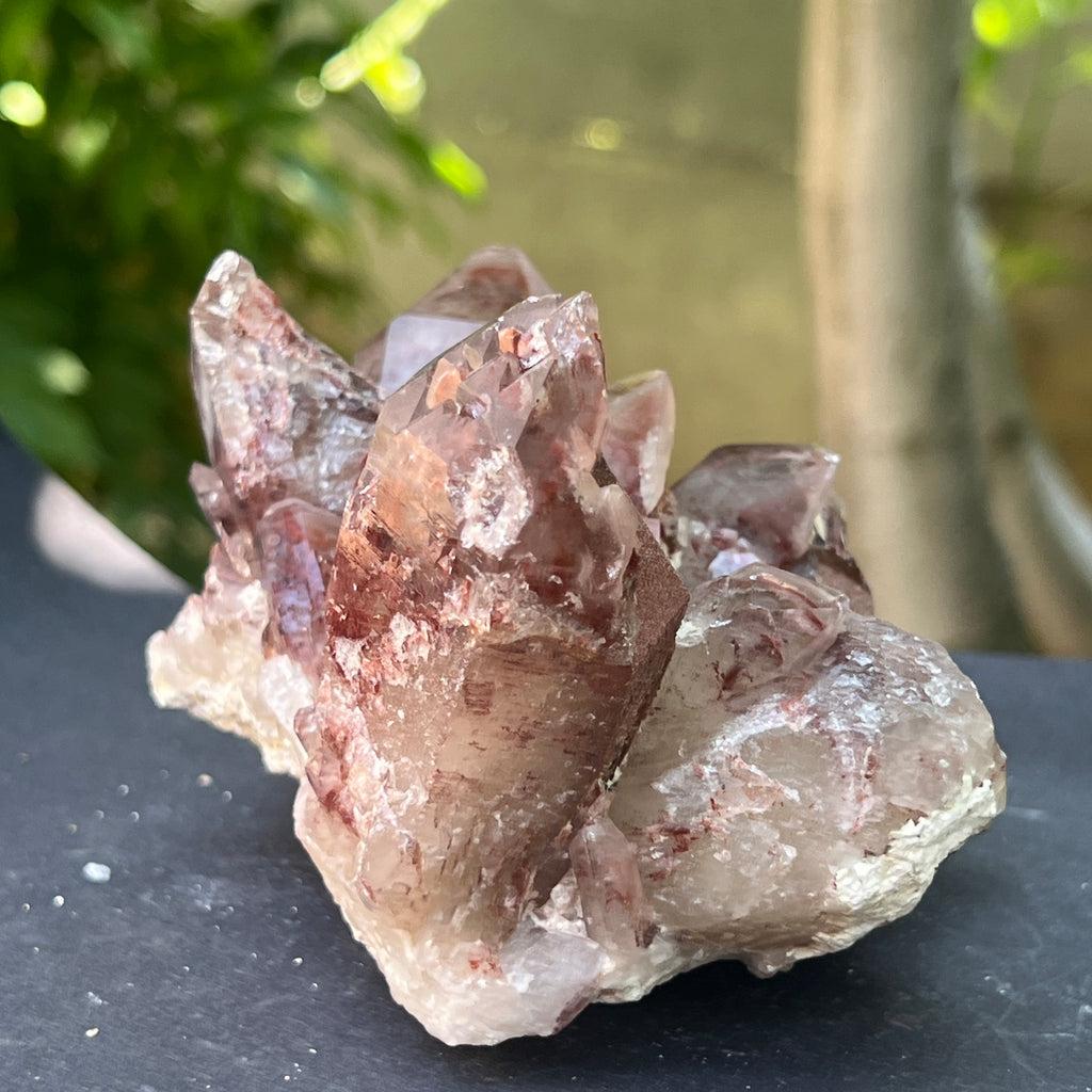 Cluster cuart rosu hematoid | Model L4, pietre semipretioase - druzy.ro 3 