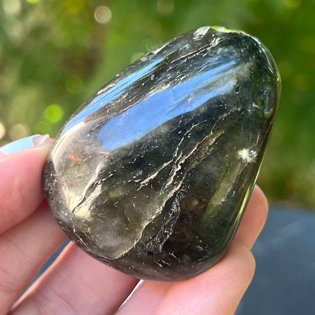 Labradorit palm stone m2, pietre semipretioase - druzy.ro 2 