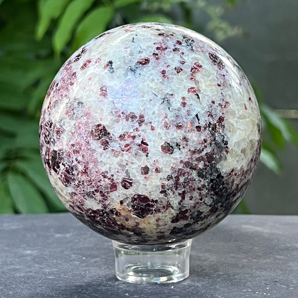 Sfera granat cu cuart | Model 1, pietre semipretioase - druzy.ro 3 